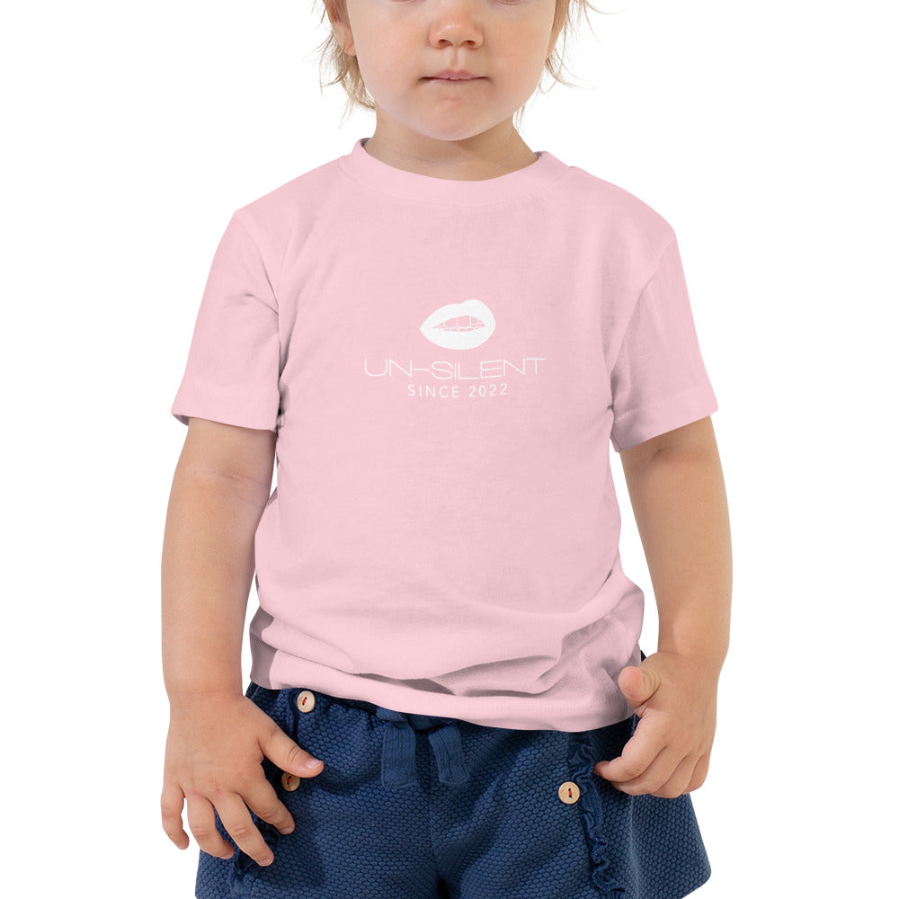 Toddler Short Sleeve White Logo Tee