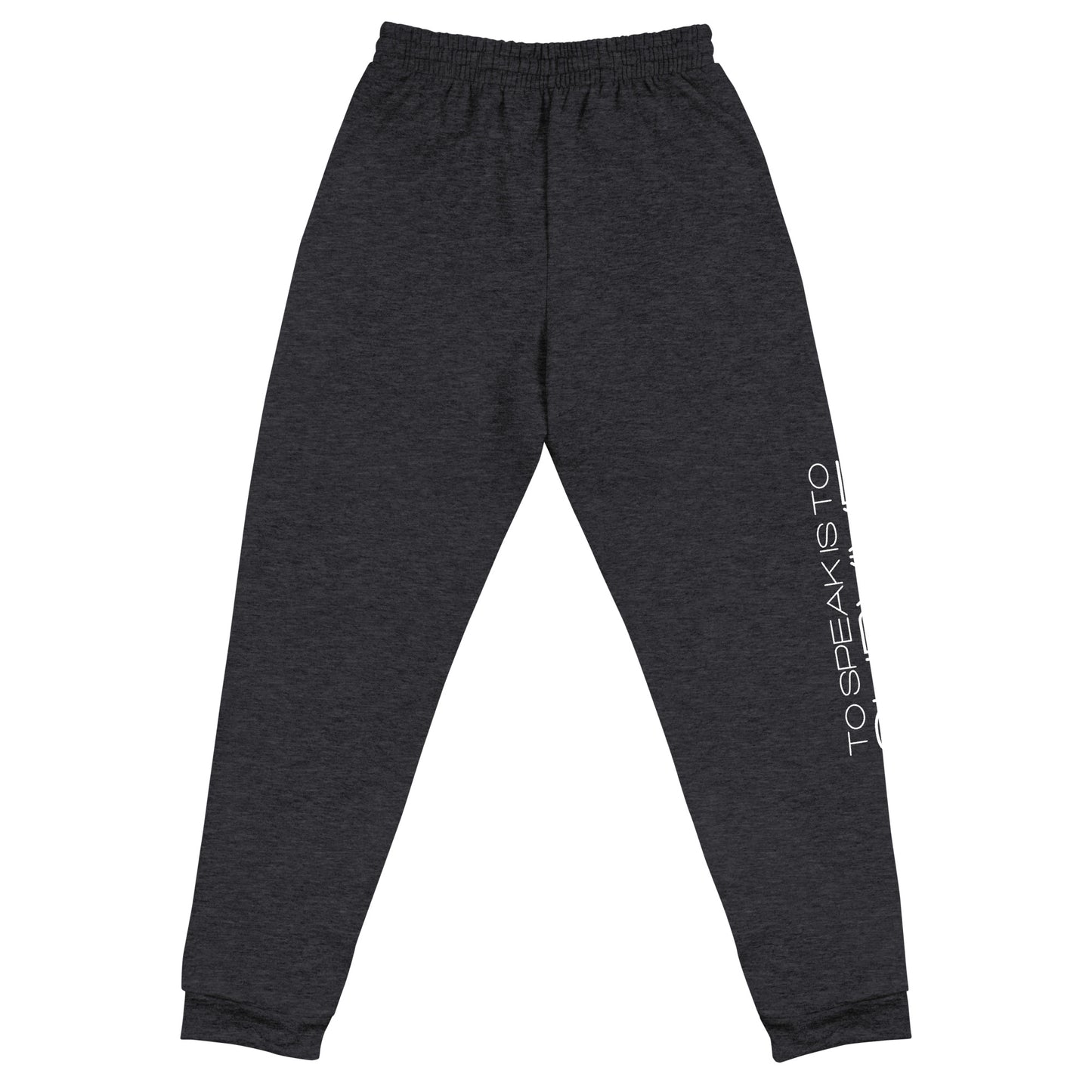 To Speak Side Leg Logo Unisex Joggers