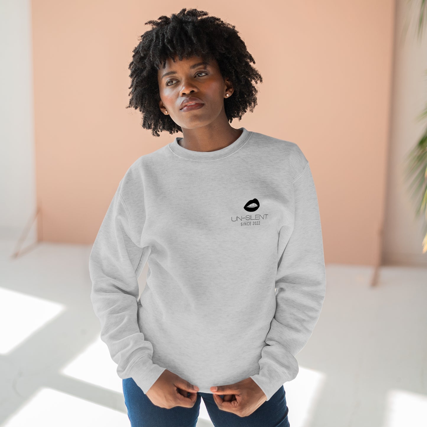 Unisex Black Logo Crewneck