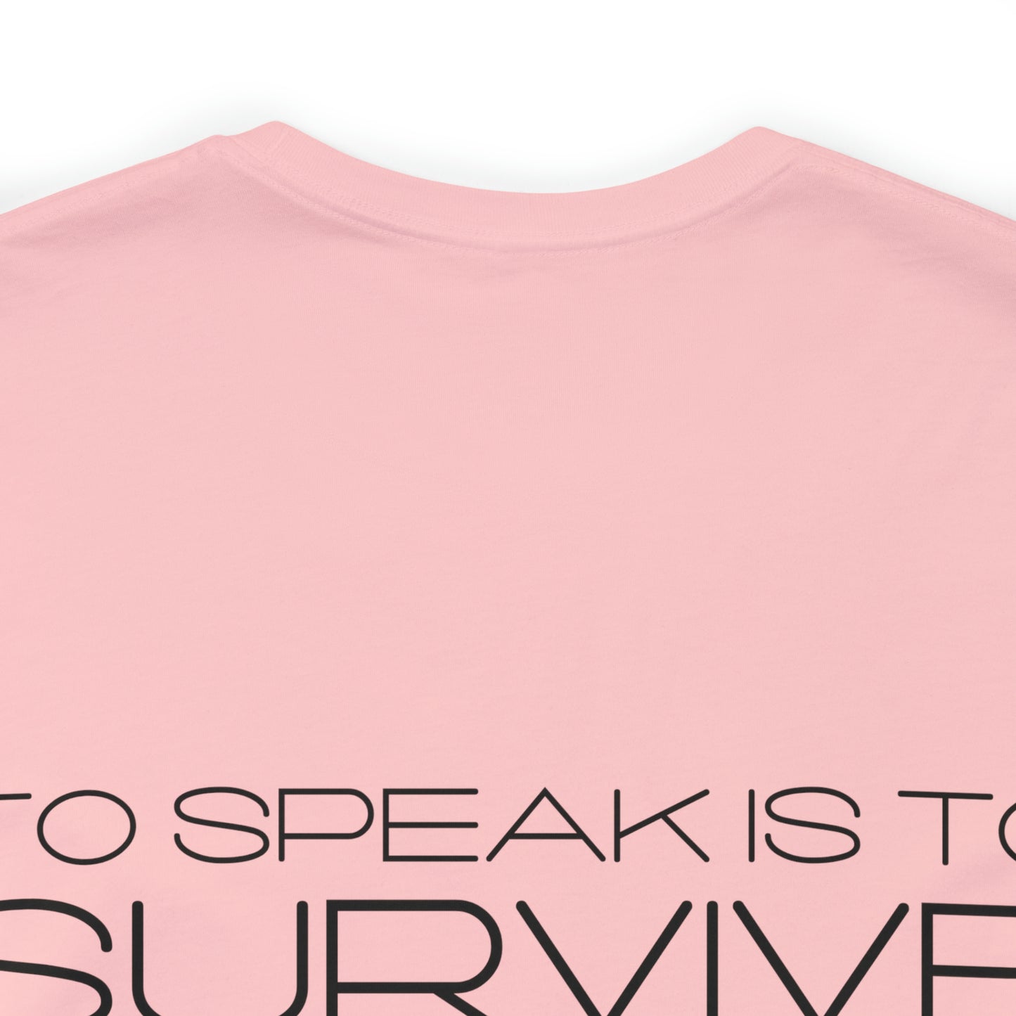 To Speak Unisex Black Logo Tee (Backside Pictured)