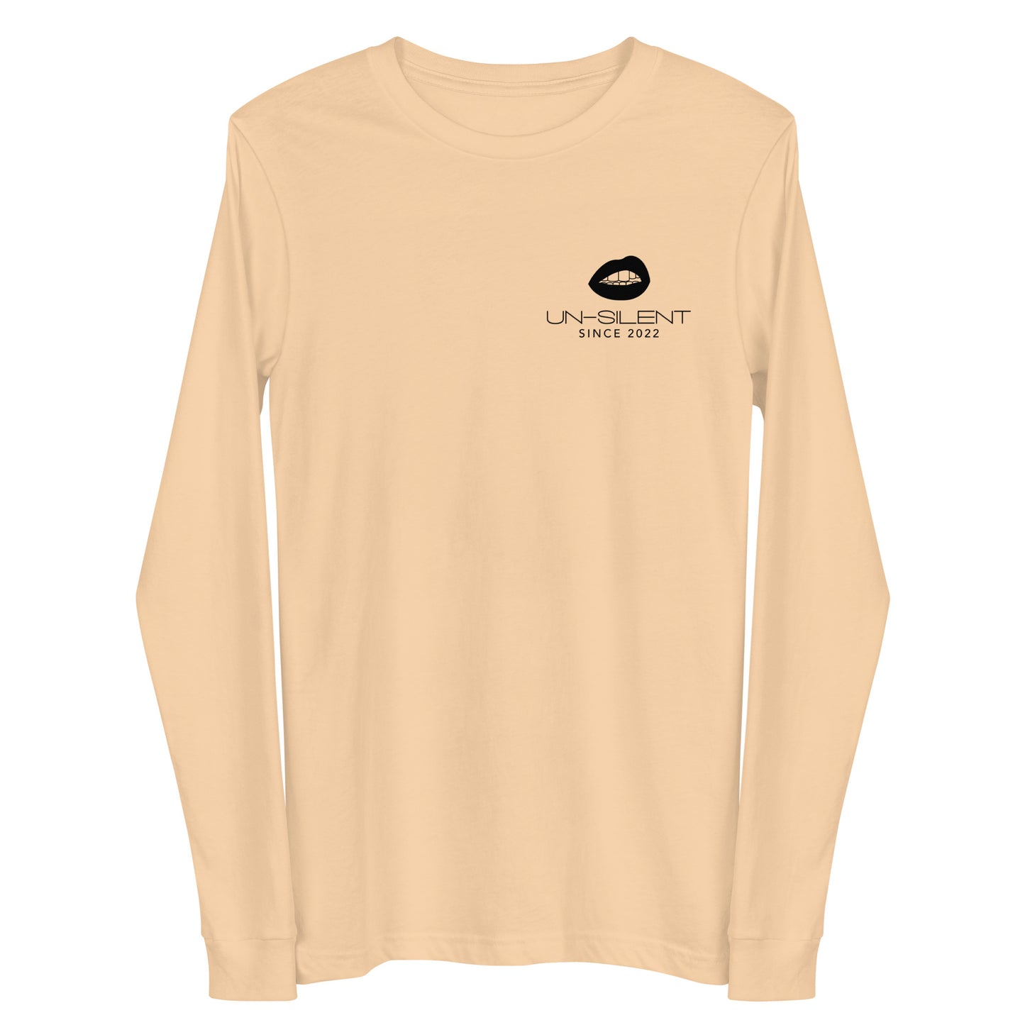 Unisex Black Logo Long Sleeve Tee