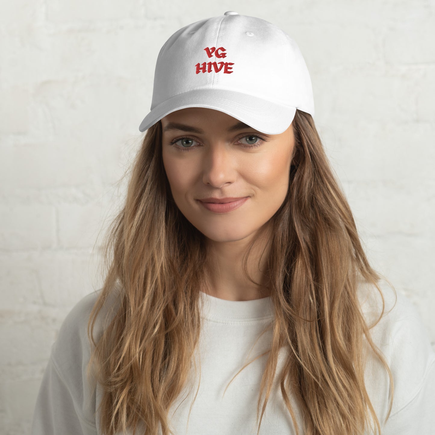 WHITE 400 X YG HIVE DAD HAT