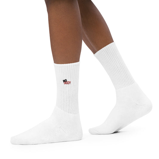 "NO DIDDY" Embroidered Socks