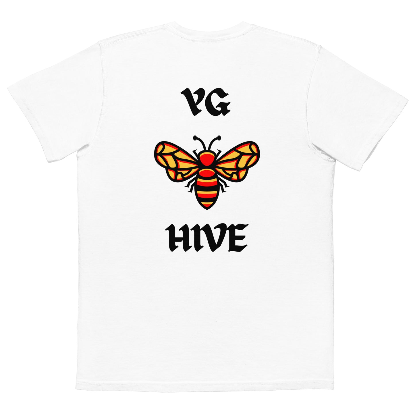 WHITE 400 x YG HIVE BUMBLE BEE POCKET TEE